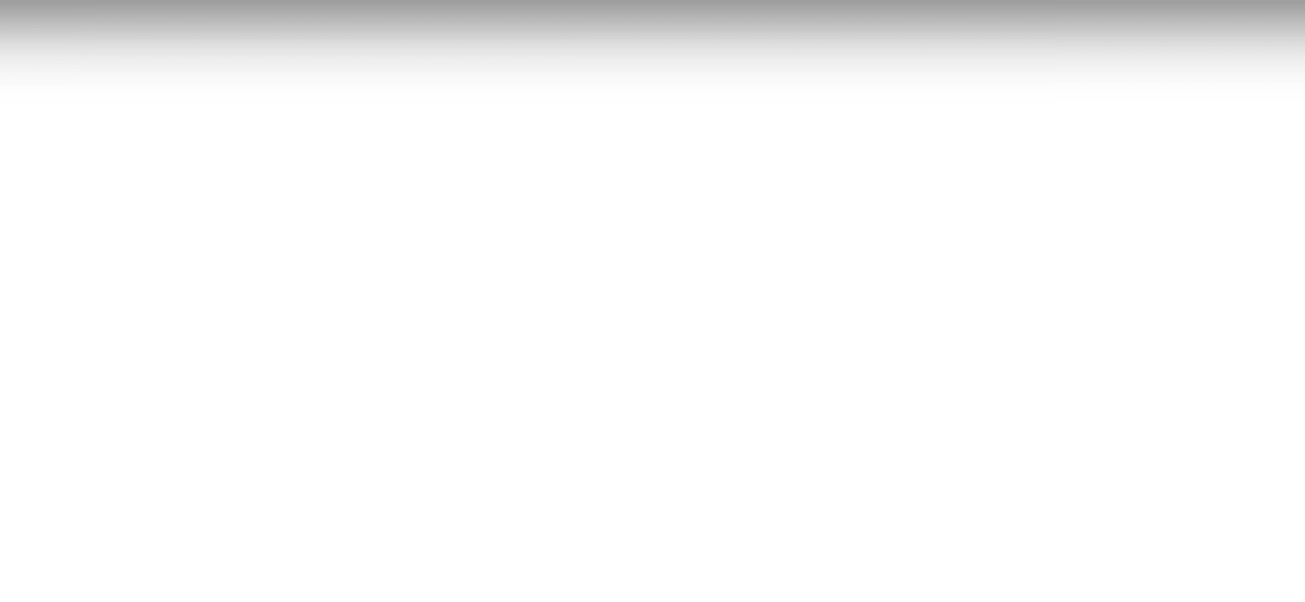 A black and white logo for "Animal Health Clinic" is placed in the center of a white background. The text "ANIMAL" is in bold uppercase, and beneath it, "HEALTH CLINIC" is written in smaller uppercase letters, emphasizing the clinic's dedication to veterinarian care.